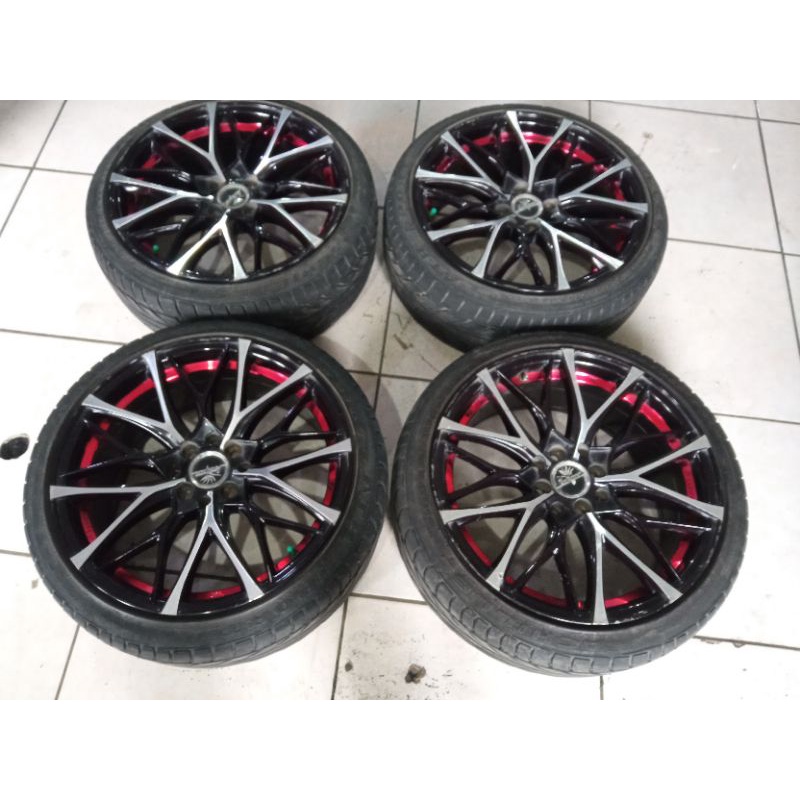 racing kranze r17x7,5 hole 8x100/114 + ban achilles 205 40 17