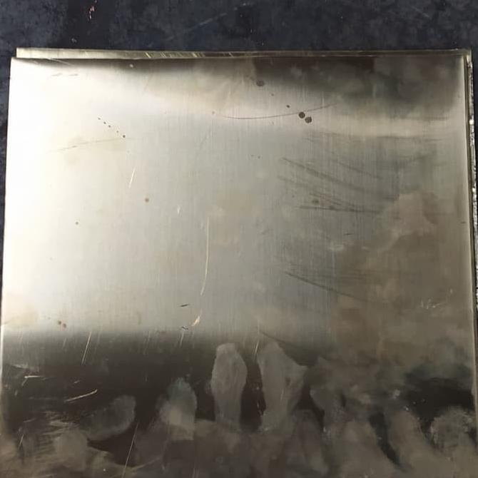 jual Plat Kuningan (Brass) 1.2mm x 10cm x 10cm