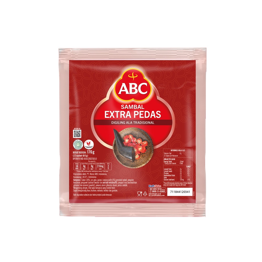 ABC Saus Sambal Extra Pedas 66 x 8g