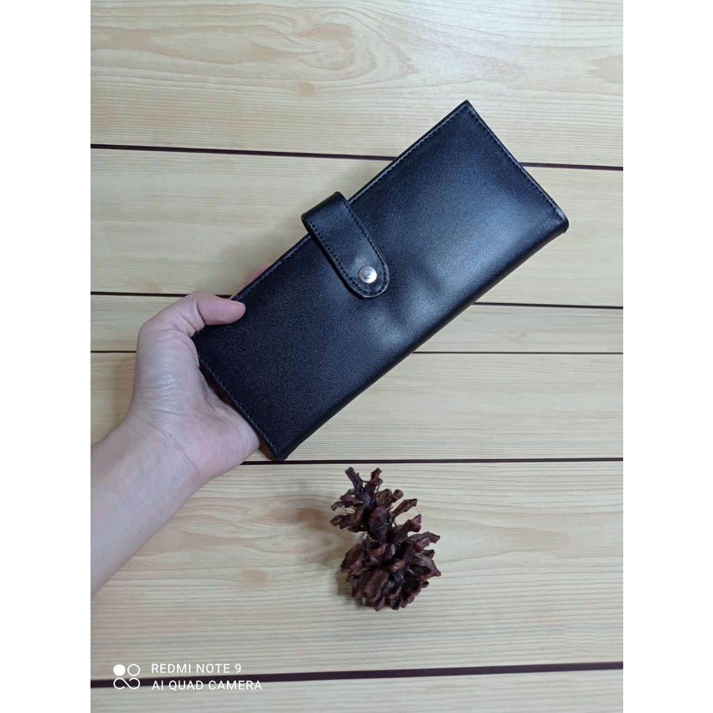 ADOLANE 01 DOMPET PANJANG KANCING / DOMPET PRIA WANITA PANJANG / DOMPET KANCING POLOS