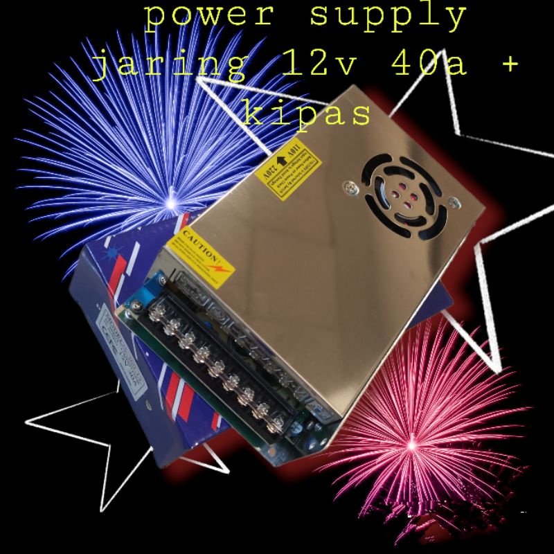 Power Supply Cctv 12V 40A Power SuplySwiching 40 Amper 12 Volt PSU