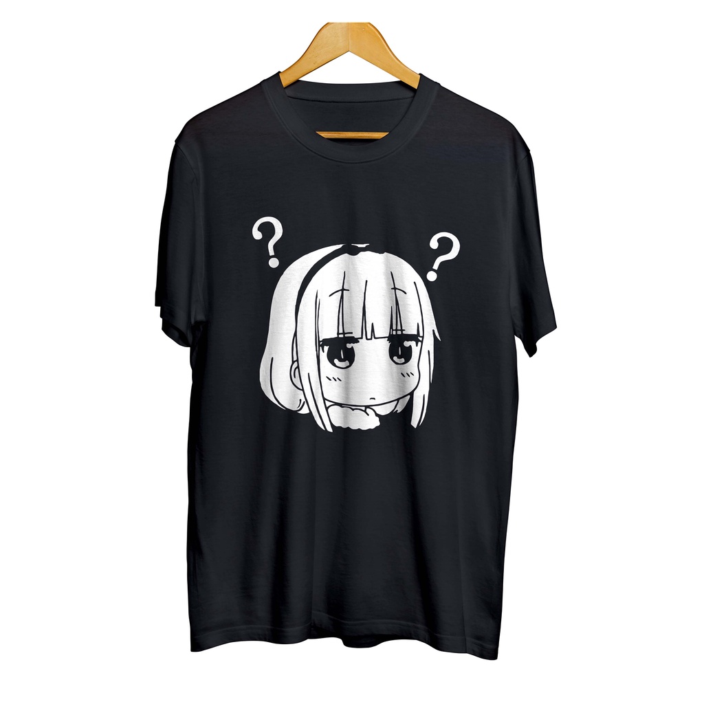 Kaos distro anime sticker KANNA KAMUI - MISS KOBAYASHI'S DRAGON MAID material cotton combed 30s