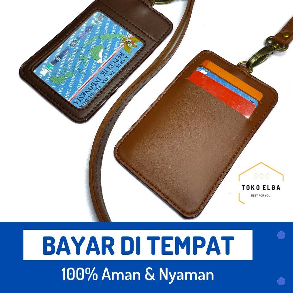 

SALEE!!!!.. Id Card Kulit Name Tag Kulit Card Holder Termurah