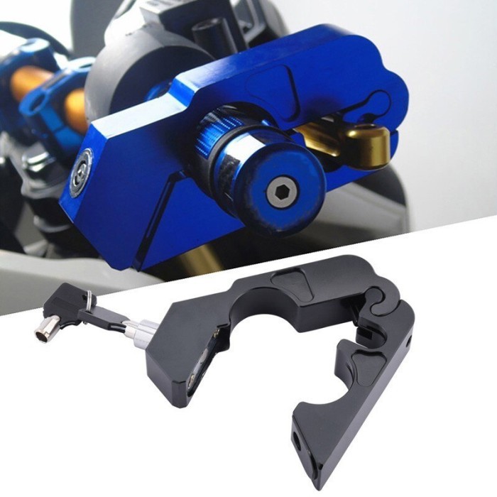 NEW GRIPLOCK GRIP LOCK CAPSLOCK STAINLESS STEEL / Kunci Gembok Pengaman Motor Anti Maling