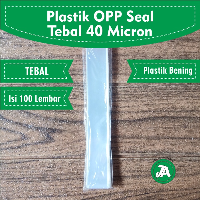 

Plastik OPP Seal 3 x 21,5 Cm Tebal 40 Micron Plastik Bening Isi 100 Lembar
