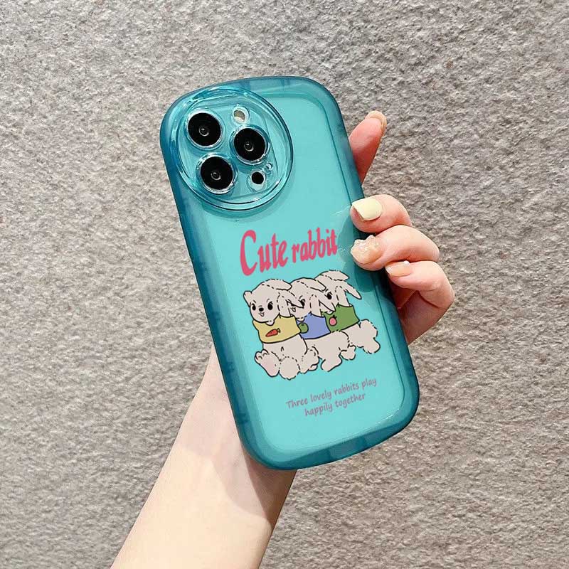 Soft Case TPU Motif Kelinci Cover Samsung A14 M14 A04 A13 A02S A03 A03S A23 A30S A11 A12 A51 A30 A50 A52 A20S A10S M11 M12 J4 Plus J7 Prime