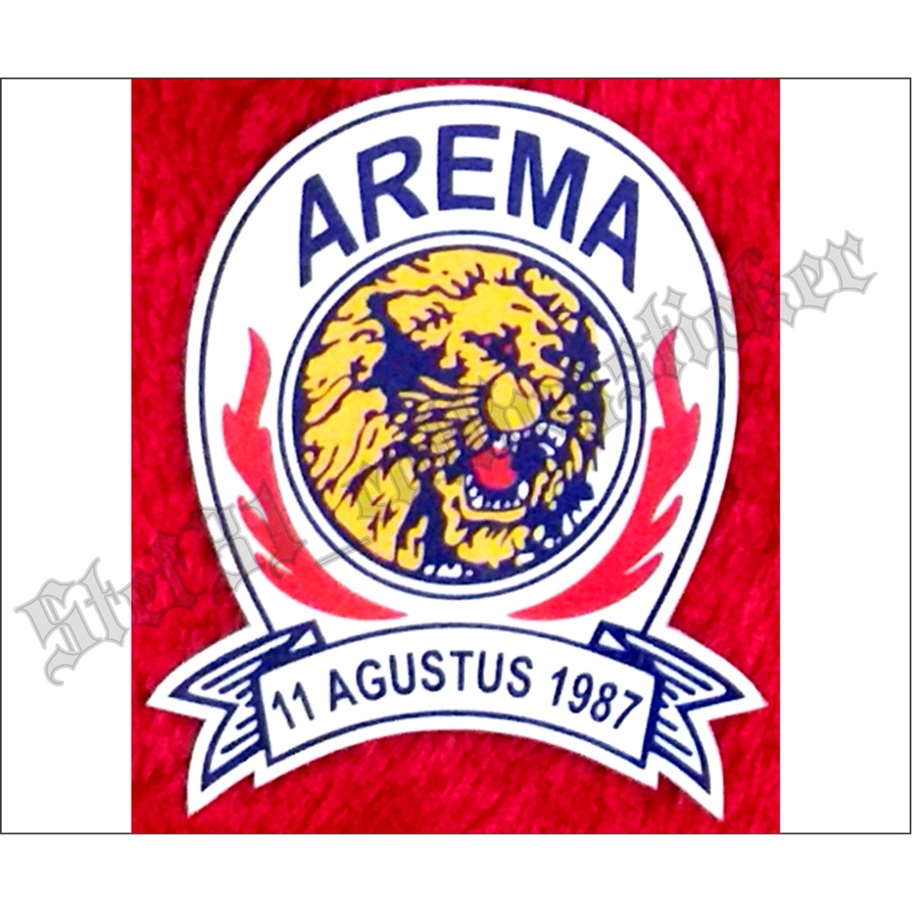 

Stiker printing logo arema, sticker arema