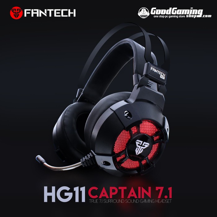 Fantech HG11 Captain 7.1 - Gaming Headset - Hitam