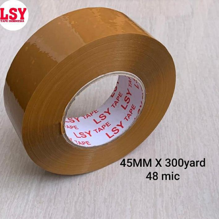 

Hot Sale - lakban coklat 300 yard ketebalan 48 mic LSY TAPE INDONESIA
