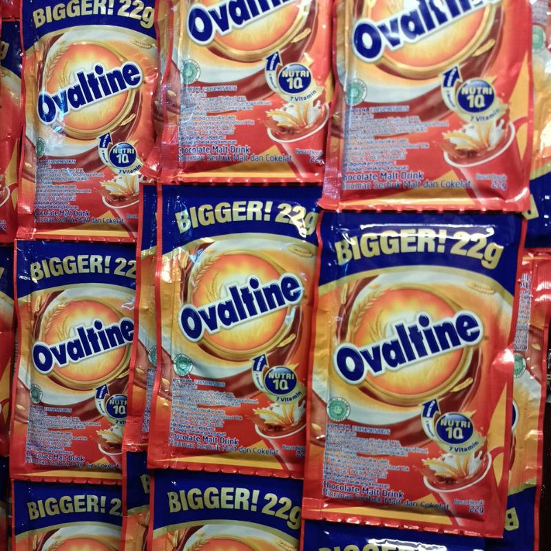 

OVALTINE SASET ( 1 RENTENG) 22 GRAM bigger ISI 10 pcs