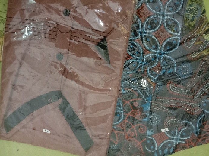 Bswart Batik Hrb026 Kenongo Hem Pendek Padi Pekalongan M L Xl Batik Pria Murah Modern Grosir