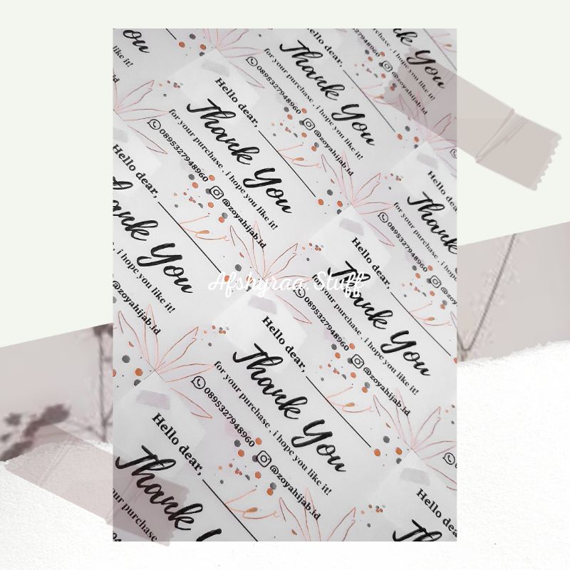 

Greeting Card/Thank You Card ( Bisa Custom )