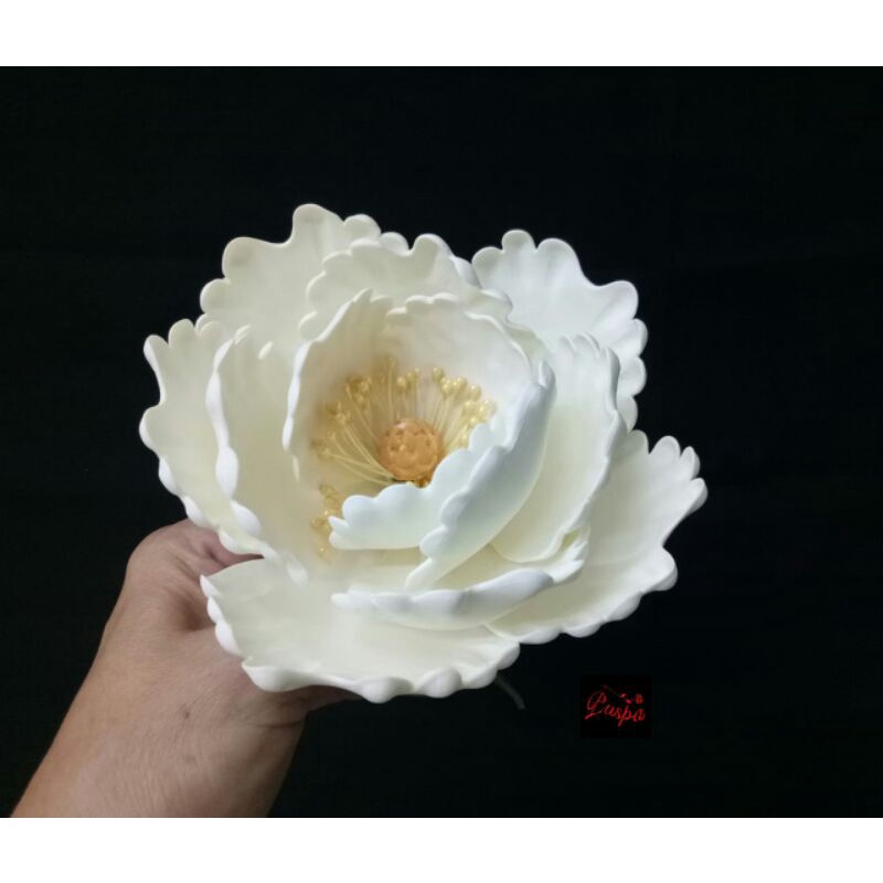 

(402/PLM8N2) Gumpaste Flower Sugar Flower/Bunga Gumpaste Peoni