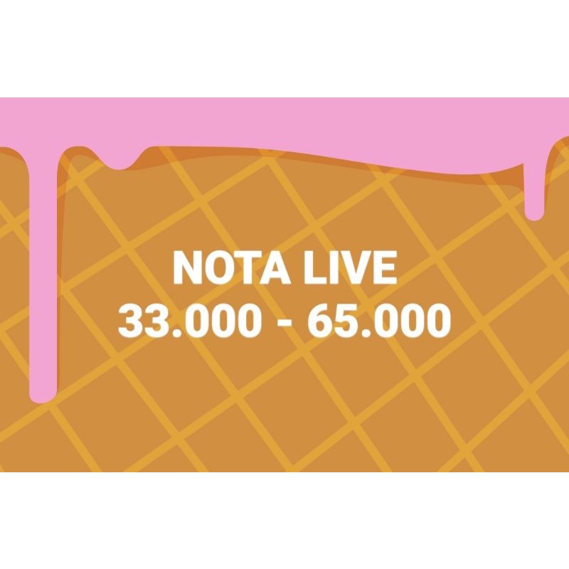 NOTA LIVE 33RB - 65RB