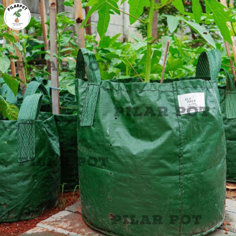 Planter Bag Easy Grow 35 Liter 2 Handle Untuk Pot Tanaman - PLANTER BAG 35 LITER EASY GROW