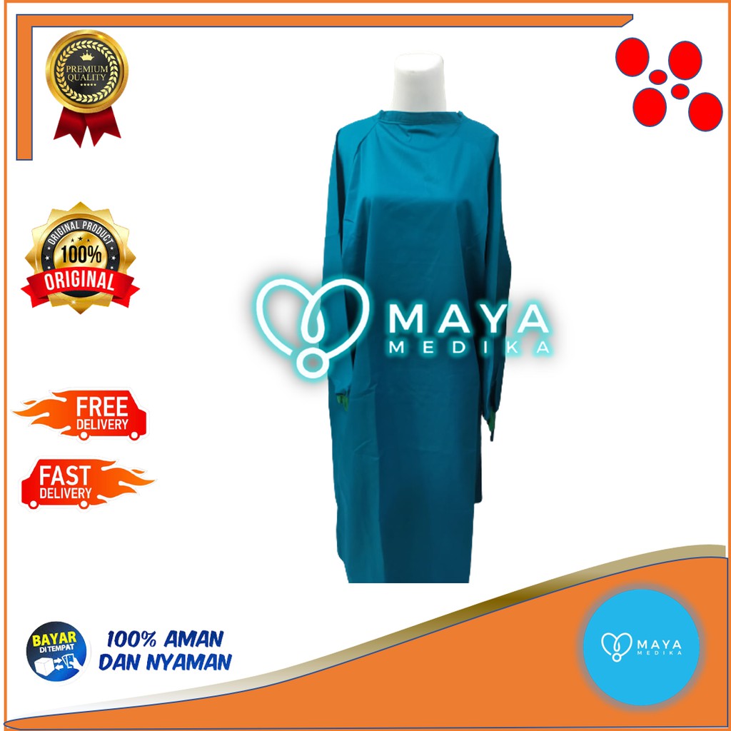 Jas Operator Tutup Hijau Botol