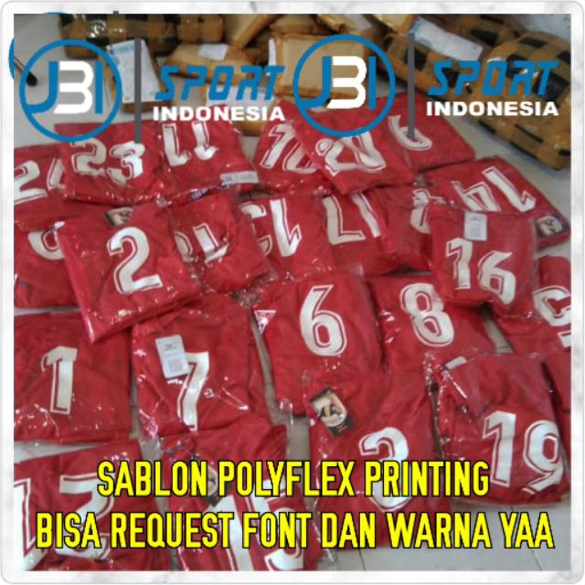 Jasa Sablon Nomor Polyflex Printing
