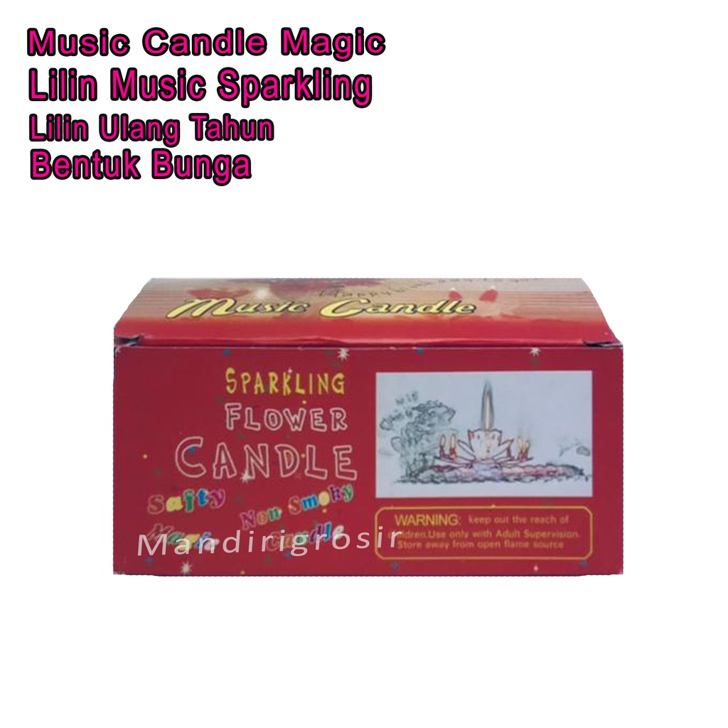 Lilin Music Sparkling *Music Candle Magic * Lilin Ulang Tahun*