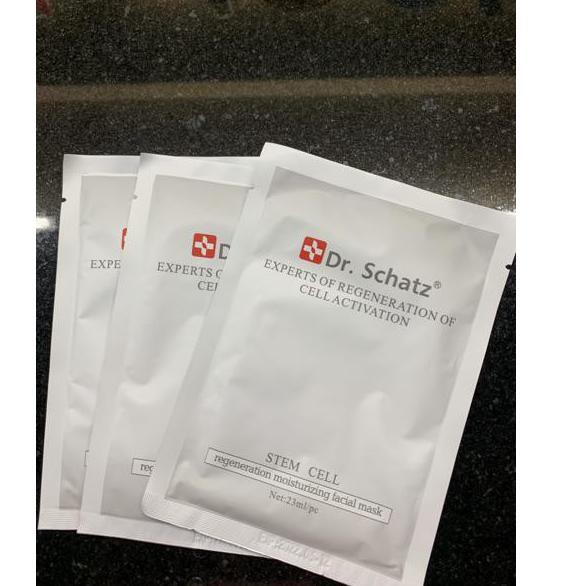 Dr Schatz ORIGINAL Sheet Mask Whitening Stem Cell Masker Wajah - DrSchatz Dr Scahtz