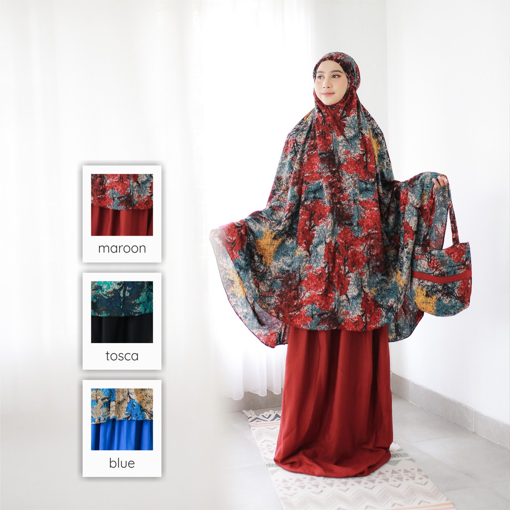 Mukenah Najwa Termurah - Bahan Katun Rayon Premium - Mukena Jumbo Size Adem Nyaman Dipakai- Bisa COD