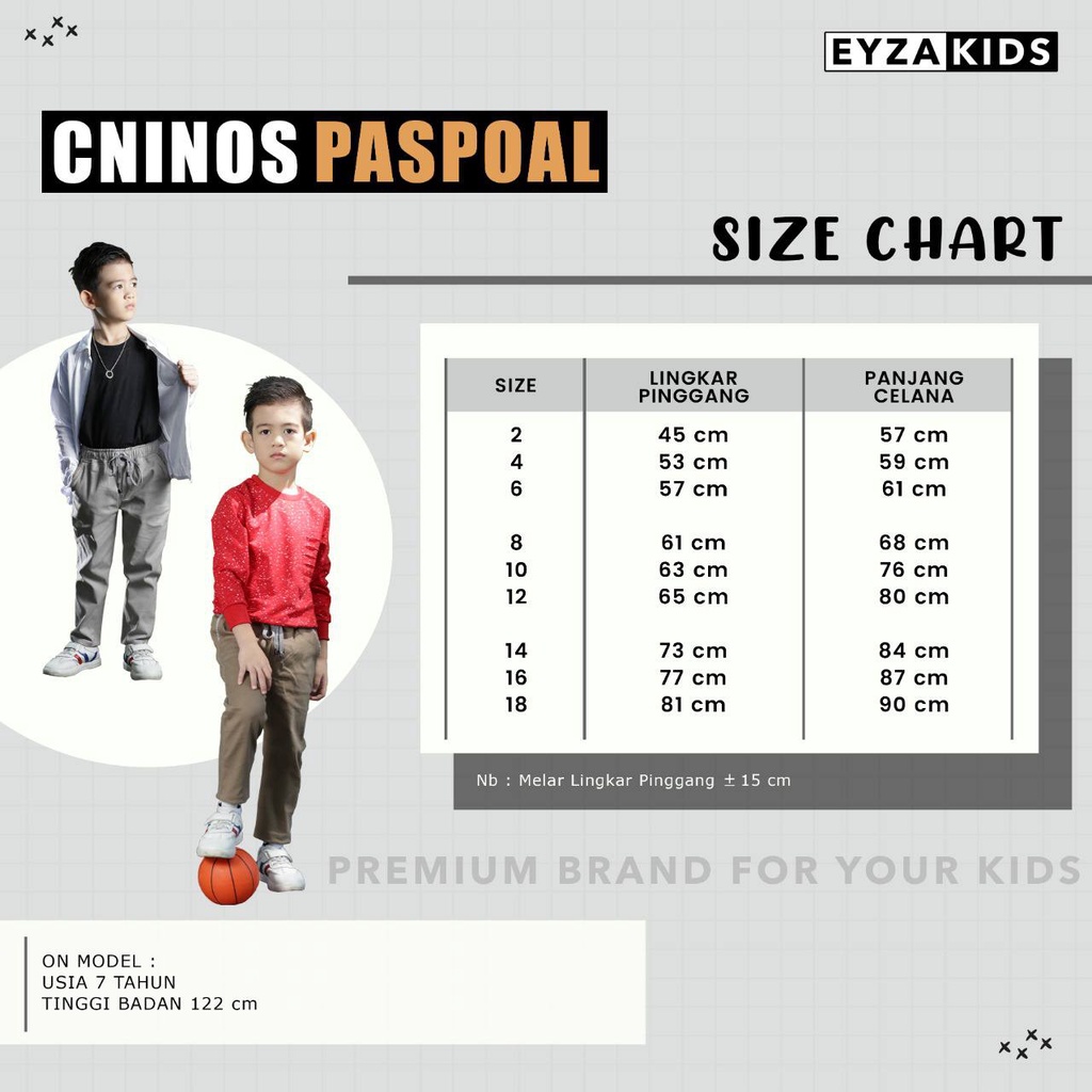 Celana Anak Chinos Paspoal Junior Teen Eyza