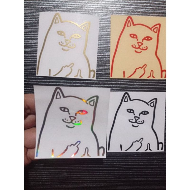 

Stiker Middle Finger / Stiker Lucu / Stiker Kartun Lucu / Stiker Kucing Kartun