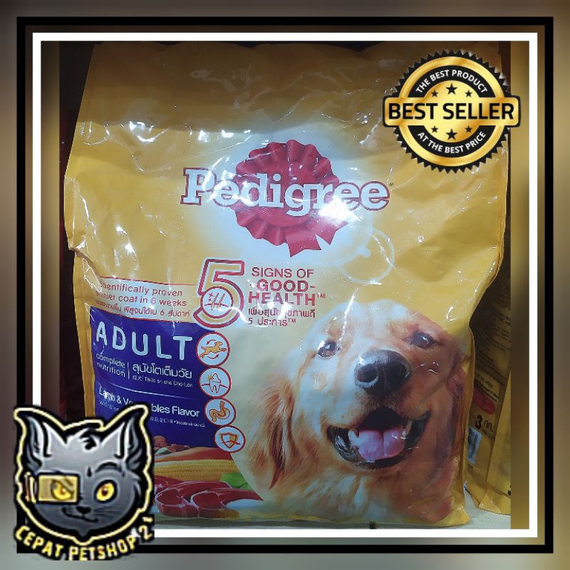 Makanan Anjing Pedigree Chicken Vegetable 3kg Freshpack