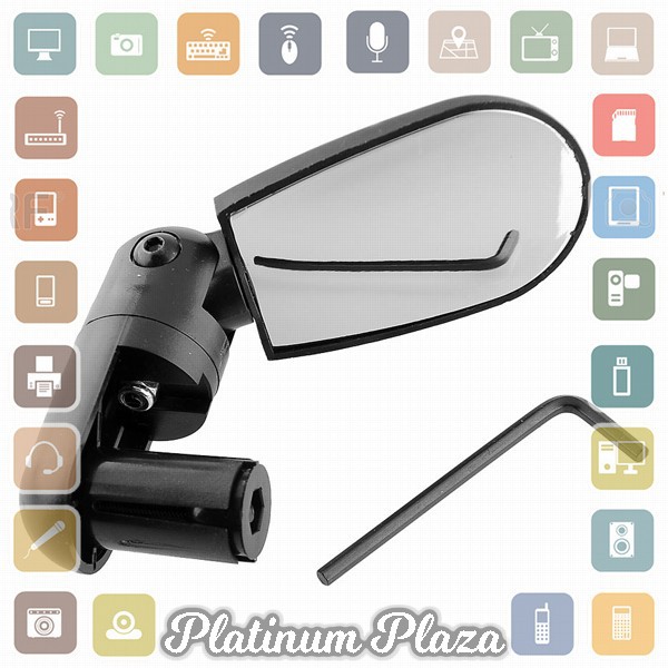 DUUTI Kaca Spion 360 Rotate Handlebar Sepeda 1PCS - LY4437 - Black`EXU27S-