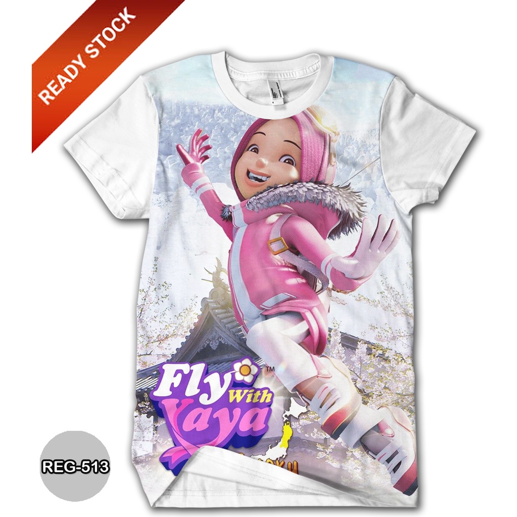 Baju Boboiboy Yaya Kaos Anak Perempuan dan Dewasa #REG-513