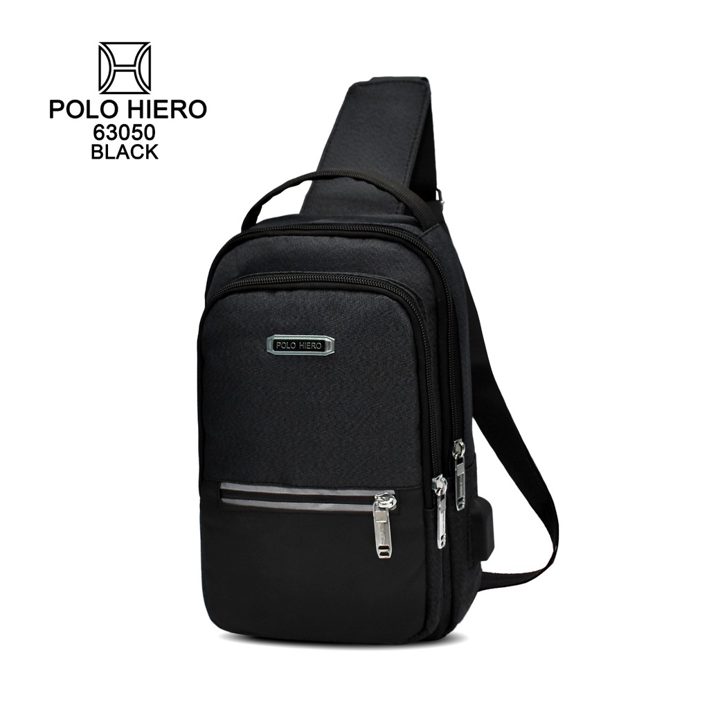 Tas Selempang Polo Hiero 63050 Tas Dada Cowok Tas Slingbag Tas Selampang Pria Tas Bahu