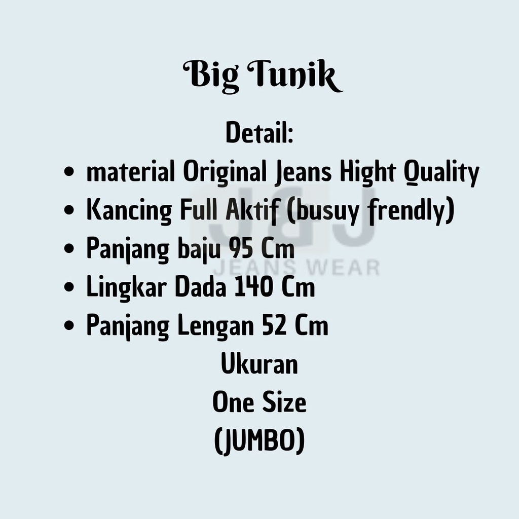 Atasan Wanita Jumbo / Big Tunik Wanita