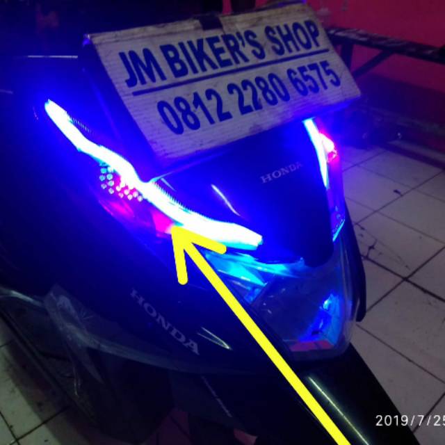 Modifikasi Alis Drl Sen Running Jalan Beat Terbaru Seperti Mobil Ngeropa Shopee Indonesia