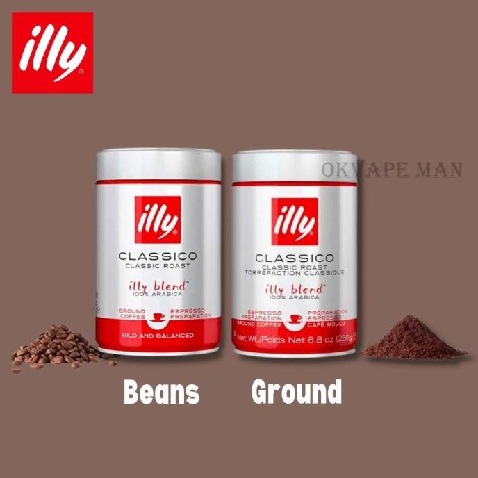 

Coffe Illy Medium Roast Beans Bean Espresso 250 gram Kopi Biji Roasted