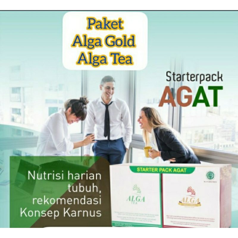 PAKET HEMAT ALGA TEA DAN ALGA GOLD CEREAL