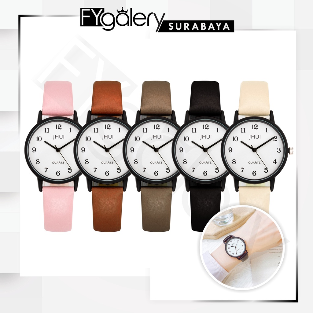 FYGALERYSURABAYA J184 Jam Tangan Analog Watch Casual Korean Fashion Wanita