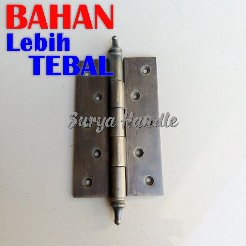 Engsel 5" Inch Engsel Pintu Jendela Antik Kuningan