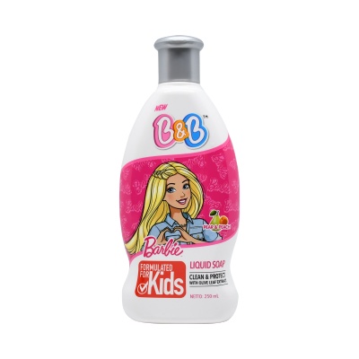 Sabun Mandi B&B Kids Barbie Party Pear Peach 250ml