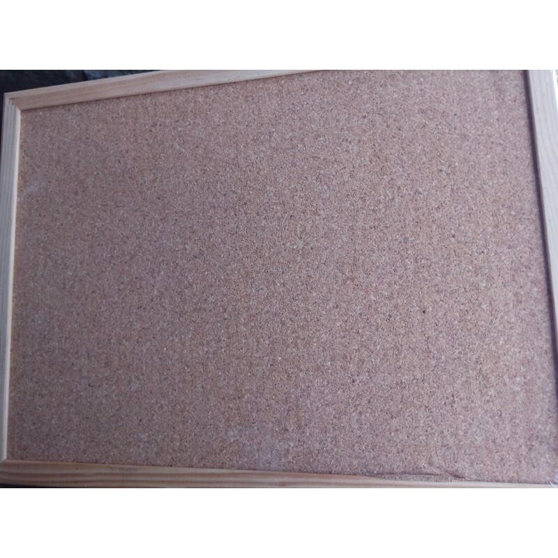 papan mading kayu atau cork board ujuran 40*30cm