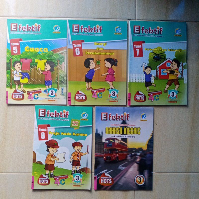 LKS Efektif SD kelas 3 Semester 2 Tema 5,6,7,8