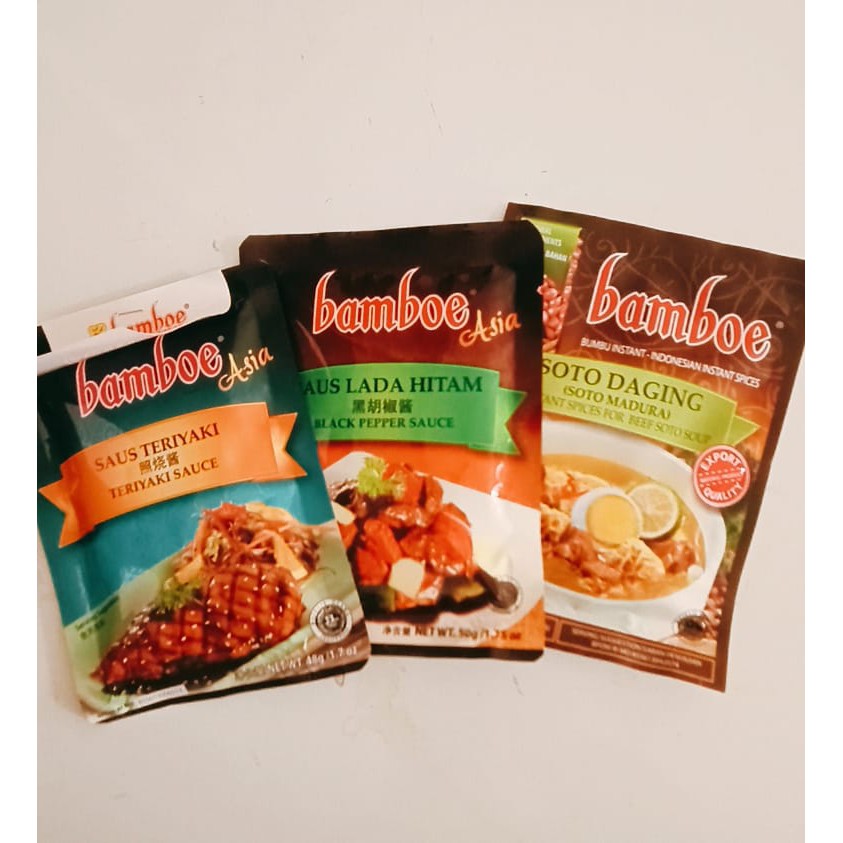 Bumbu Instant Bamboe Kemasan Hitam All Variant