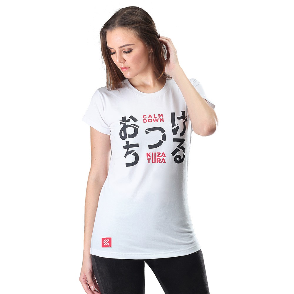 ATASAN WANITA KUZATURA KRO 167 KAOS WANITA KUZATURA KRO 167 BAJU WANITA KUZATURA KRO 167 WHITE