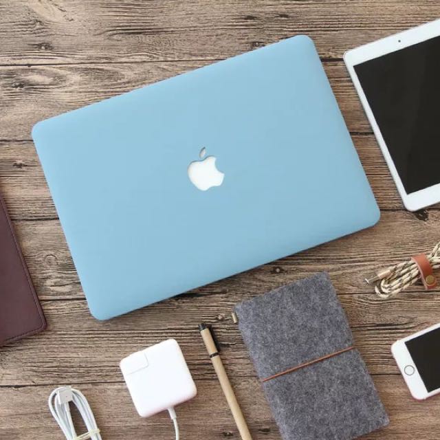 Case Macbook Matte LIGHT BLUE Doff New AIR PRO RETINA Touchbar 11 13 15 M1