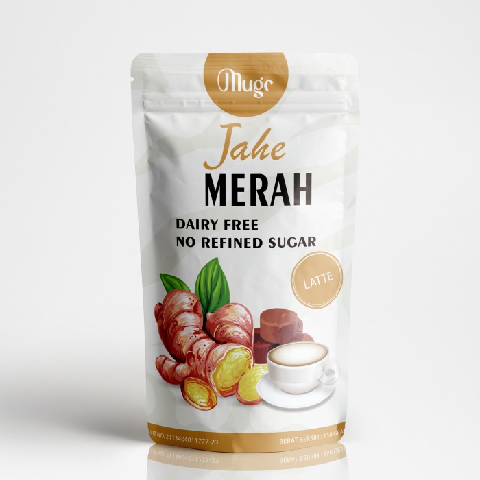 

nh201dd Ginger Latte, Jahe Latte Gula Aren Murni, Dairy Free, White Sugar Free Ds201Fs