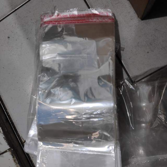 Plastik Opp buat isi masker 25 ada lubang gantungan