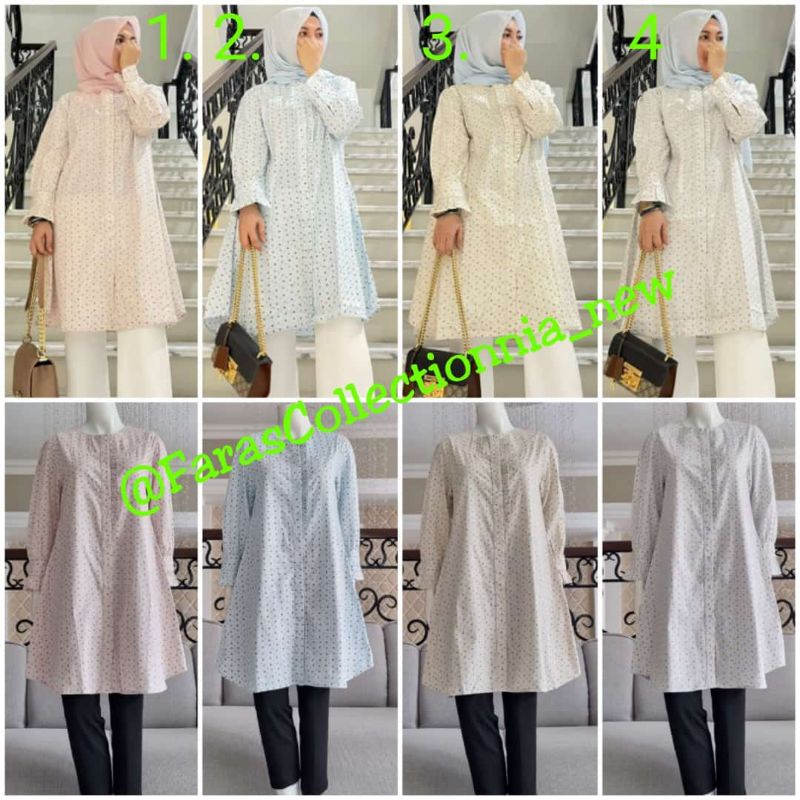 Tunik Katun Jepang bunga ori by Edness Kayla