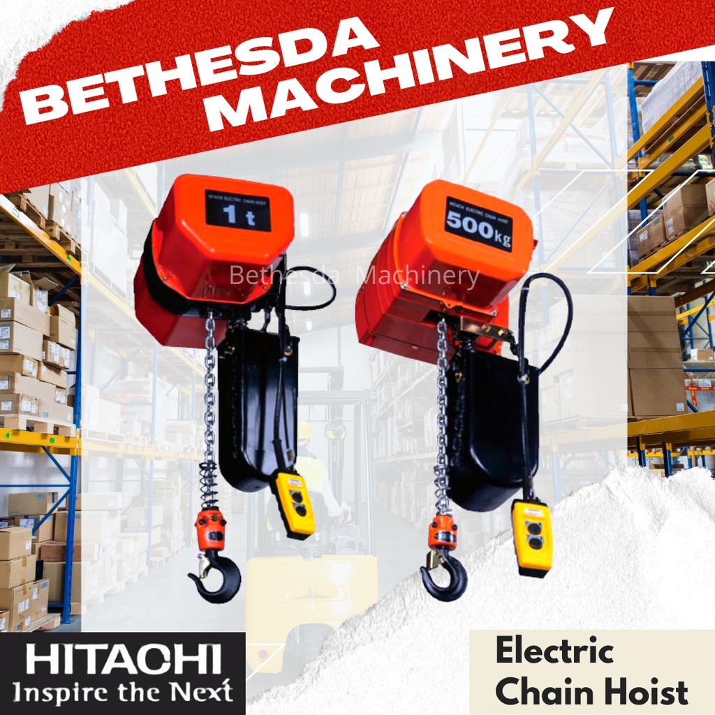 Hoist Crane Merk Hitachi 3 Ton Electric