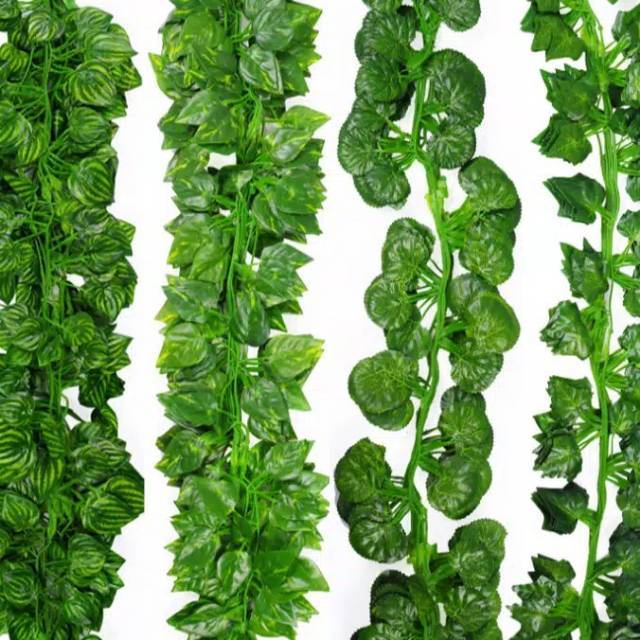 Daun Rambat Plastik 2  meter  Hiasan  Dinding  Artificial Fake  Daun Rambat Plastik 2  meter  Hiasan  Dinding  Artificial Fake