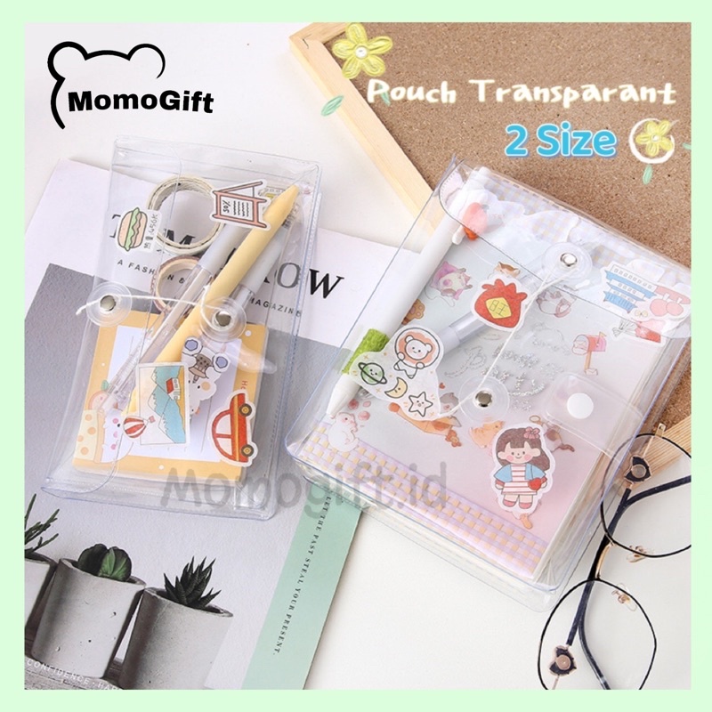 

Organizer Bag Transparan Pouch Serba Guna Tempat Pensil Transparan Aesthetic - ST10