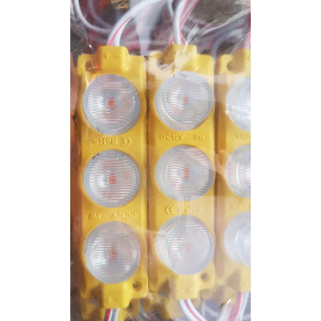 Lampu LED 3 mata Besar DC12V 3W 12 volt TERMURAH sejagad SHOPEE