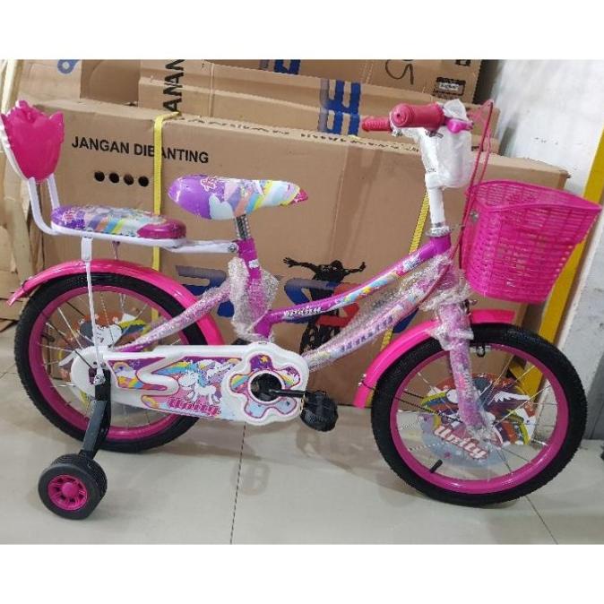 SEPEDA ANAK SEPEDA MINI 16 INCH UNITY ( GAMBAR KUDA PONY ) ( WARNA FDG54654E
